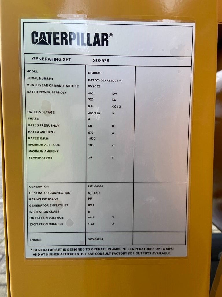 CAT DE400GC - 400 kVA Generator - DPX-18218 - Генераторска поставка: слика 4 CAT DE400GC - 400 kVA Generator - DPX-18218 - Генераторска поставка: слика 4