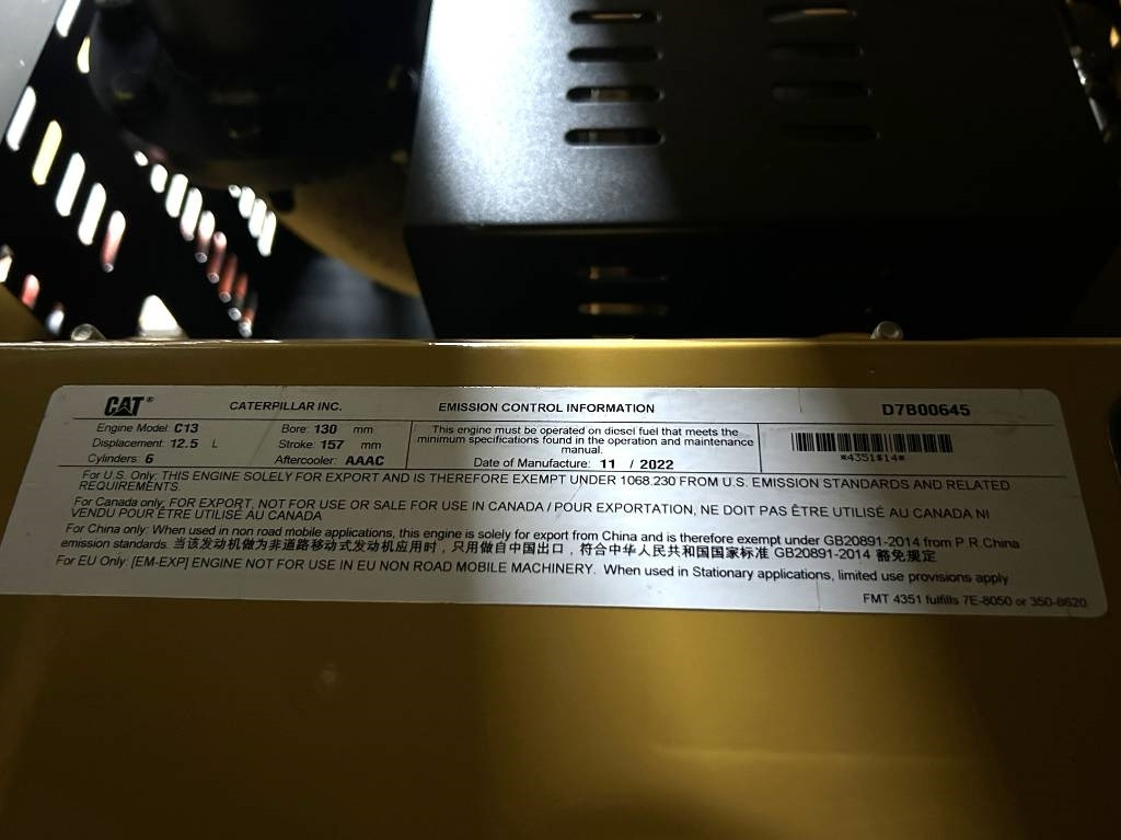 Нов Генераторска поставка CAT DE450GC - 450 kVA Stand-by Generator - DPX-18219: слика 16