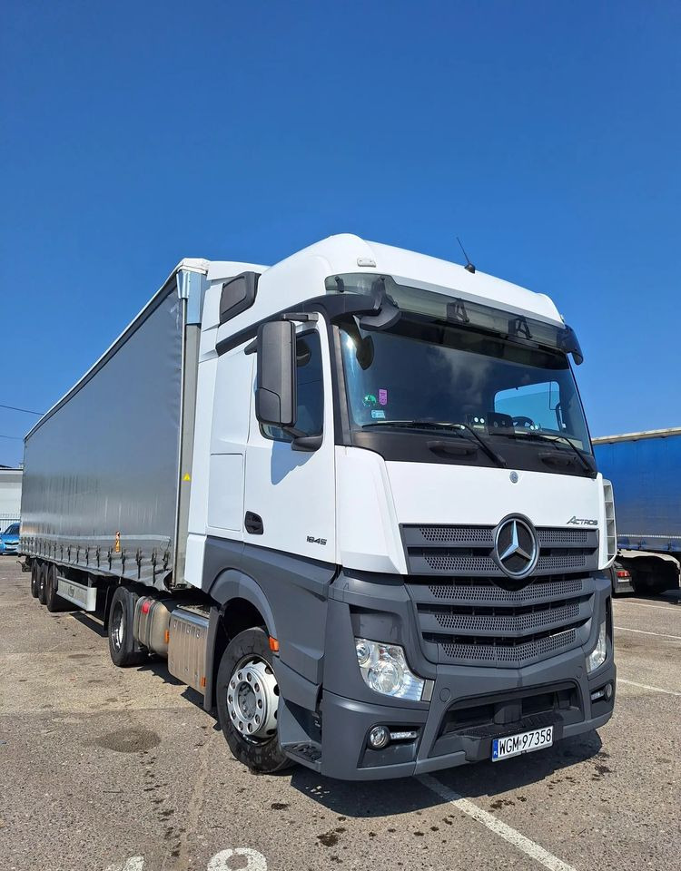 Mercedes-Benz Actros 1845 LSnRL z naczepą Fliegl - Камион со церада: слика 1 Mercedes-Benz Actros 1845 LSnRL z naczepą Fliegl - Камион со церада: слика 1