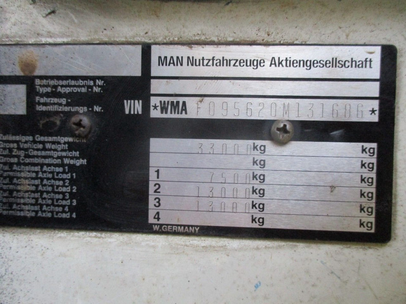 Кипер MAN 26 322 ZF Manual , 6x4 , 3 way tipper , Spring suspension: слика 20