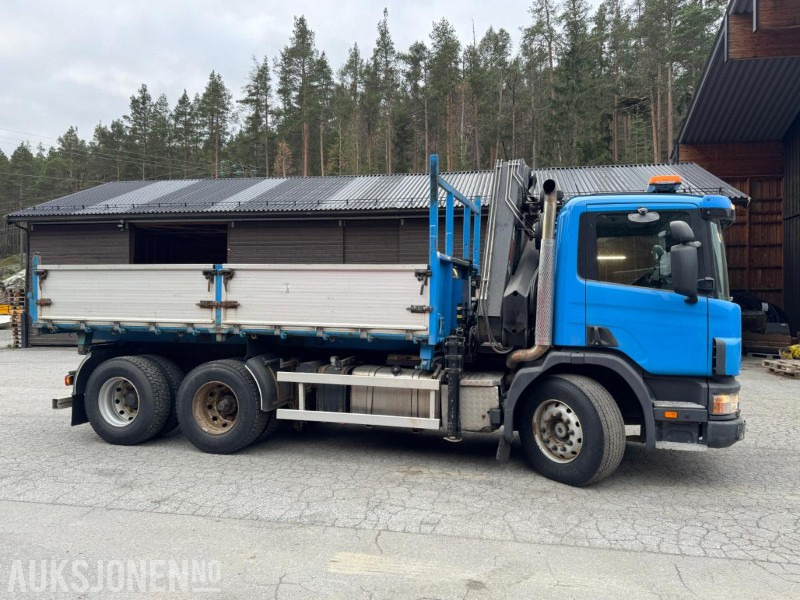1997 Scania P124 400 kranbil med 3-veis tipp og klype - Камион со кран: слика 5 1997 Scania P124 400 kranbil med 3-veis tipp og klype - Камион со кран: слика 5