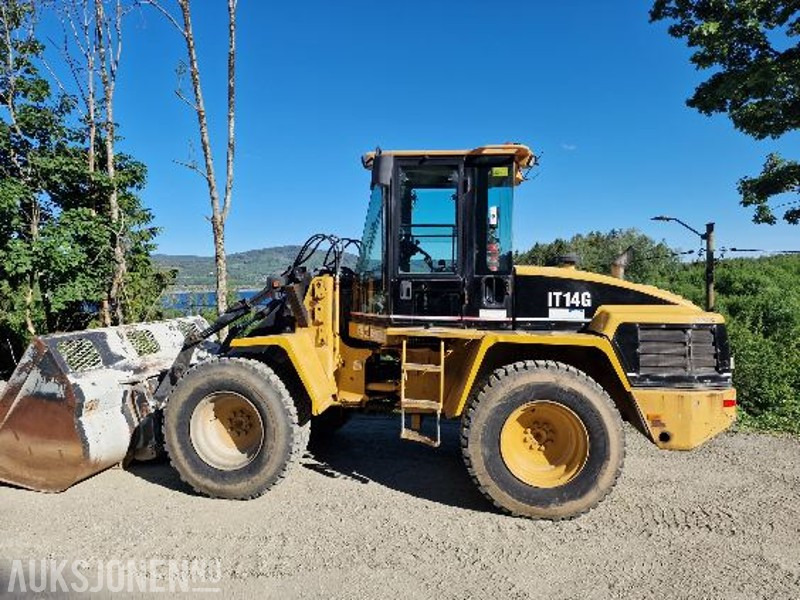 1999 Cat IT14G hjullaster snø skuffe/grus skuffe 10039 timer - Натоварувач на тркала: слика 1 1999 Cat IT14G hjullaster snø skuffe/grus skuffe 10039 timer - Натоварувач на тркала: слика 1