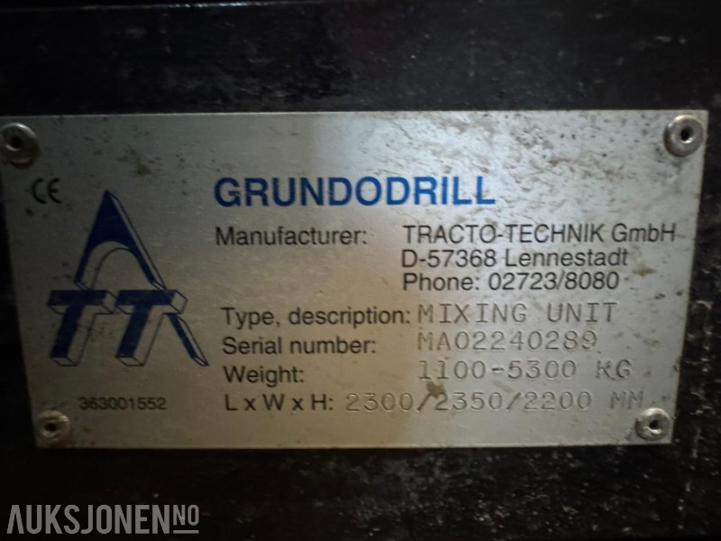 2002 Komplett styrt borerigg – Tracto-Technik Grundodrill 10S med container, mikser, kraftenhet, tracking - Машина за бушење: слика 5 2002 Komplett styrt borerigg – Tracto-Technik Grundodrill 10S med container, mikser, kraftenhet, tracking - Машина за бушење: слика 5