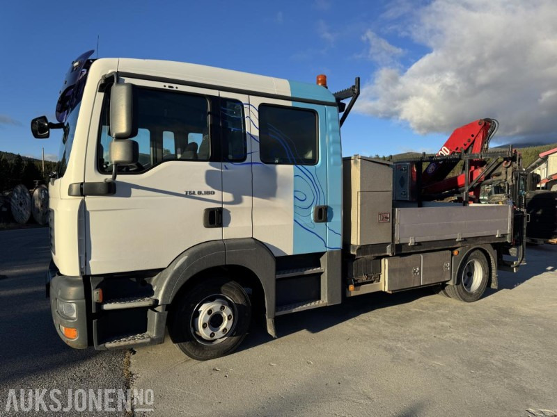 2007 MAN TGL 8.180 4X2 LINJEBIL MED KRAN OG MASSE UTSTYR - Камион со кран: слика 1 2007 MAN TGL 8.180 4X2 LINJEBIL MED KRAN OG MASSE UTSTYR - Камион со кран: слика 1