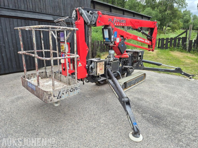 2011 Platform Basket Spider 18.75 beltedrevet teleskoplift 18 m arbeidshøyde - Дигачка платформа: слика 1 2011 Platform Basket Spider 18.75 beltedrevet teleskoplift 18 m arbeidshøyde - Дигачка платформа: слика 1