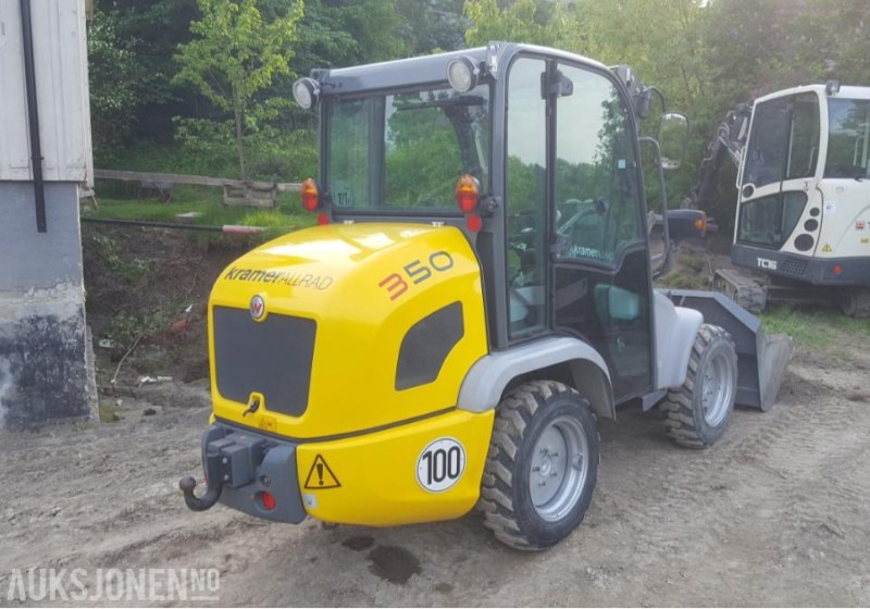 2012 KramerAllrad 350 Hjullaster - KUN 660 timer Mva-fri - Med original skuffe og pallegafler - Натоварувач на тркала: слика 4 2012 KramerAllrad 350 Hjullaster - KUN 660 timer Mva-fri - Med original skuffe og pallegafler - Натоварувач на тркала: слика 4