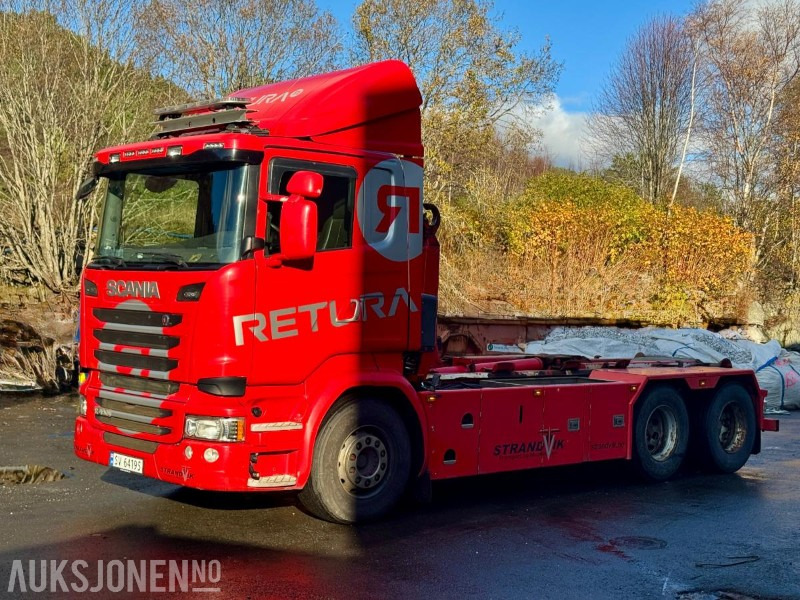 2015 Scania R490-6x2-Euro6T- Eu-godkjent til 01/26 - Km: 379186 - Камион со кука за подигање: слика 1 2015 Scania R490-6x2-Euro6T- Eu-godkjent til 01/26 - Km: 379186 - Камион со кука за подигање: слика 1