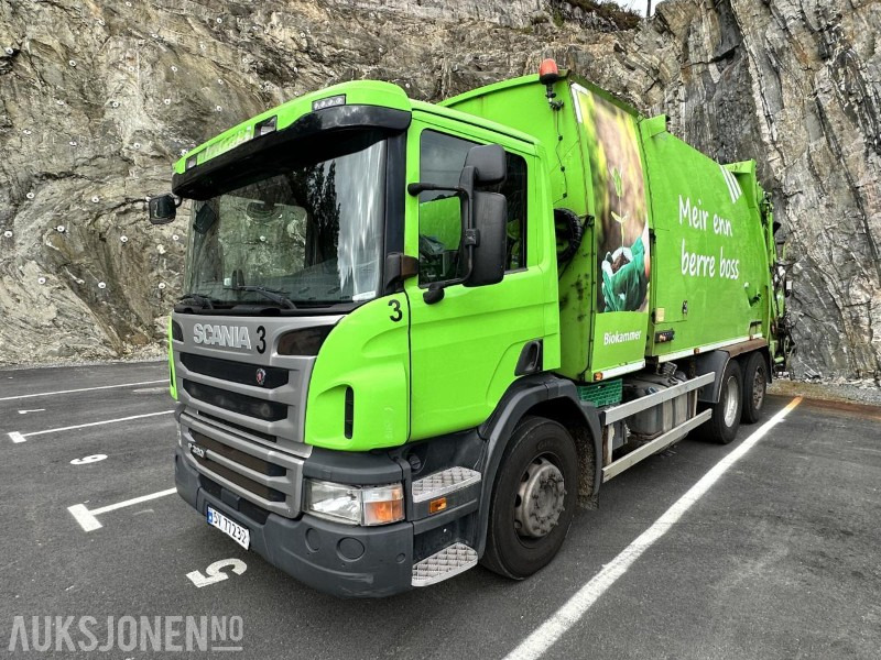 2016 Scania P320 Komprimatorbil - 2 kammer Inkl. biokammer/MTM påbygg - Камион за ѓубре: слика 1 2016 Scania P320 Komprimatorbil - 2 kammer Inkl. biokammer/MTM påbygg - Камион за ѓубре: слика 1