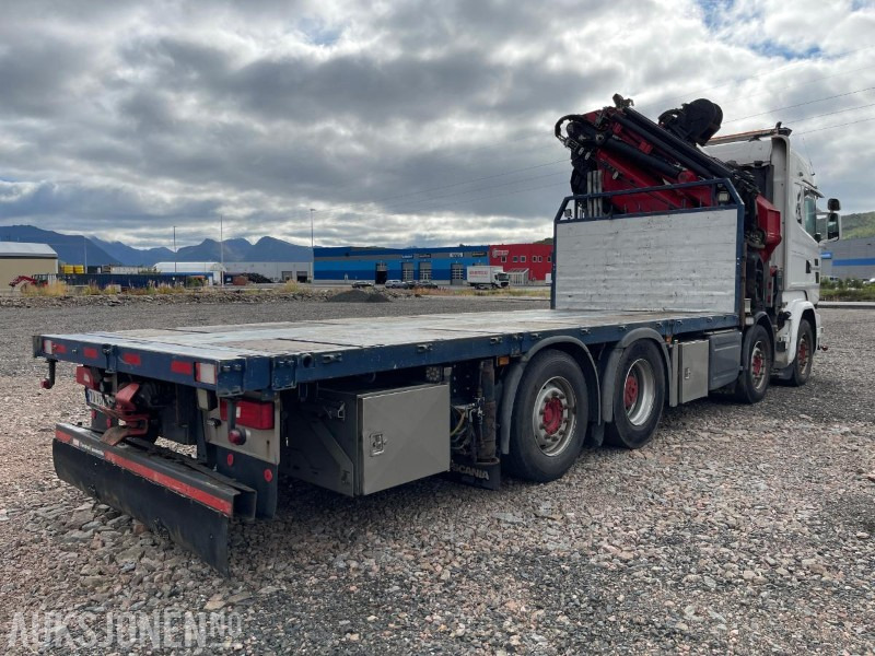 Камион со кран 2016 Scania R-serie 8x2 HMF 85TM kranbil, Komplett karmsett, Kran sertifisert Aug 2025, Eu godkjent til 05.10.2026, klar til nye oppdrag !: слика 7 Камион со кран 2016 Scania R-serie 8x2 HMF 85TM kranbil, Komplett karmsett, Kran sertifisert Aug 2025, Eu godkjent til 05.10.2026, klar til nye oppdrag !: слика 7
