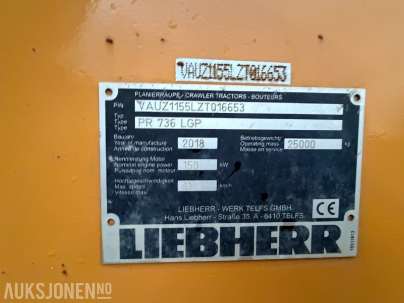 Градежна опрема 2018 Liebherr PR 736 LGP Beltedoser m/ bakripper - Sertifisert: слика 24