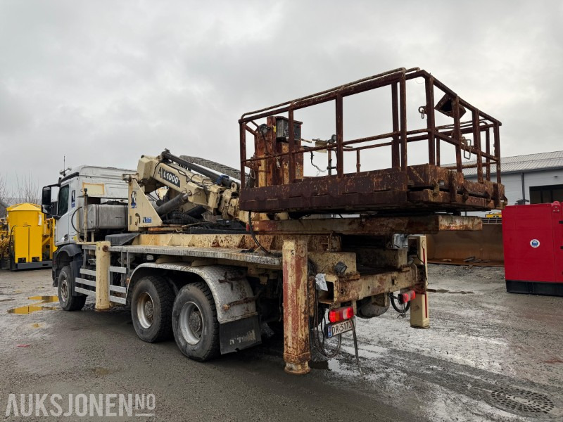 2018 Mercedes-Benz Arocs 2636 m Normet L1000 hydraulisk plattform, lav km, 1000kg kapasitet, 13 m rekkevidde - Камион со кран: слика 5 2018 Mercedes-Benz Arocs 2636 m Normet L1000 hydraulisk plattform, lav km, 1000kg kapasitet, 13 m rekkevidde - Камион со кран: слика 5