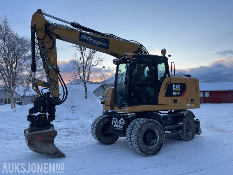 2019 Cat M314F Hjulgraver, 4840 timer, Tiltrotator, S60, maskinstyring, sertifisert til Juli 2026 - Багер: слика 1 2019 Cat M314F Hjulgraver, 4840 timer, Tiltrotator, S60, maskinstyring, sertifisert til Juli 2026 - Багер: слика 1
