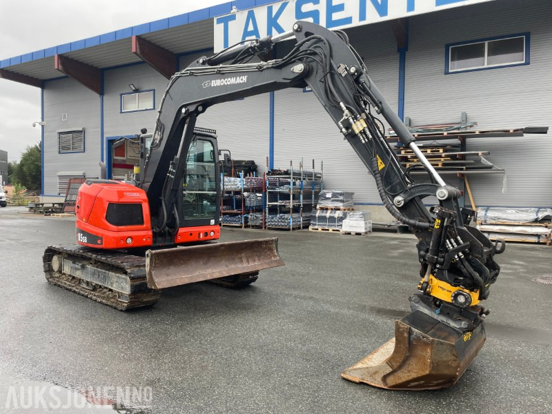 2022 Eurocomach 85SB. Engcon tilt, sentralsmøring, to skuffer, - Багер: слика 4 2022 Eurocomach 85SB. Engcon tilt, sentralsmøring, to skuffer, - Багер: слика 4