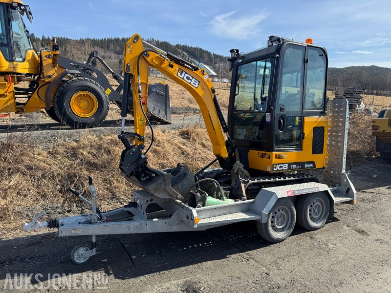 2024 JCB 19 C-1 MINIGRAVER, 3 SKUFFER, PIGGHAMMER, MASKINHENGER, KUN 200 TIMER, UTVIDET GARANTI - Мини багер: слика 2 2024 JCB 19 C-1 MINIGRAVER, 3 SKUFFER, PIGGHAMMER, MASKINHENGER, KUN 200 TIMER, UTVIDET GARANTI - Мини багер: слика 2