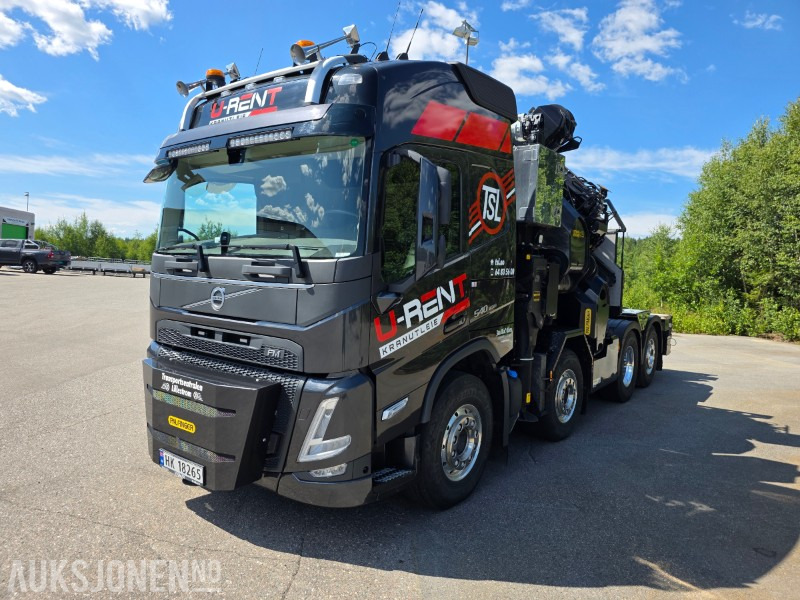 2024 Volvo FM 540 8X2 kranbil 165 tm med vinsj lasteflak elpumpe/el aggregat - Камион со кран: слика 1 2024 Volvo FM 540 8X2 kranbil 165 tm med vinsj lasteflak elpumpe/el aggregat - Камион со кран: слика 1