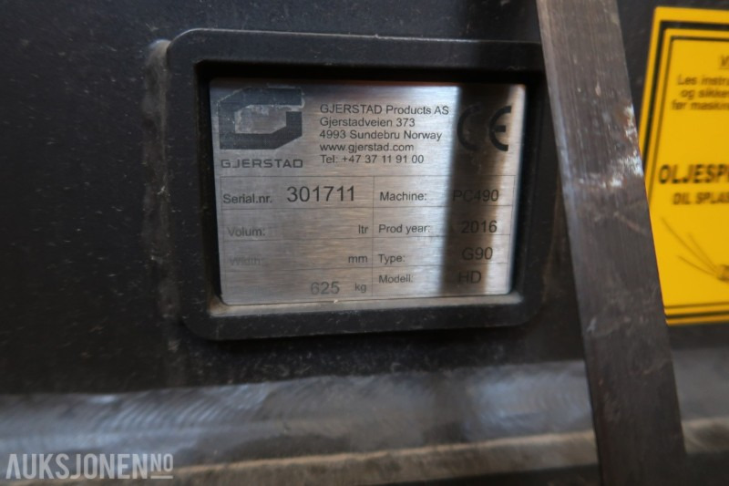 2016 Gjerstad hydraulisk HK-Feste til 50 tonns maskin G90/S90 - Додаток за Градежна машина: слика 5 2016 Gjerstad hydraulisk HK-Feste til 50 tonns maskin G90/S90 - Додаток за Градежна машина: слика 5