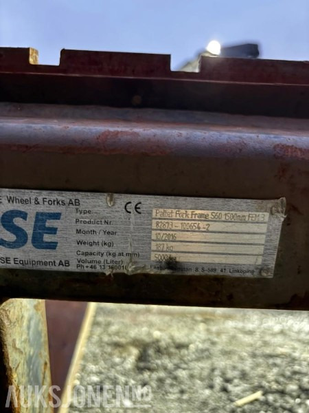 Pallegafler S60 - Додаток за Градежна машина: слика 2 Pallegafler S60 - Додаток за Градежна машина: слика 2