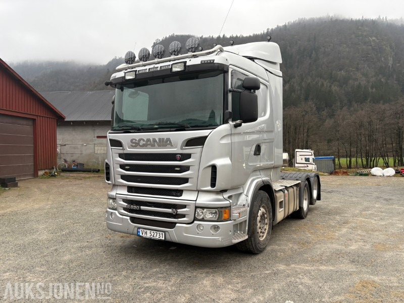 2013 Scania R 620 manuell,tipp hydraulikk,Løfte-boggie - Камион влекач: слика 1 2013 Scania R 620 manuell,tipp hydraulikk,Løfte-boggie - Камион влекач: слика 1