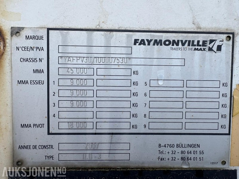2007 Faymonville element tralle - Приколка: слика 3 2007 Faymonville element tralle - Приколка: слика 3