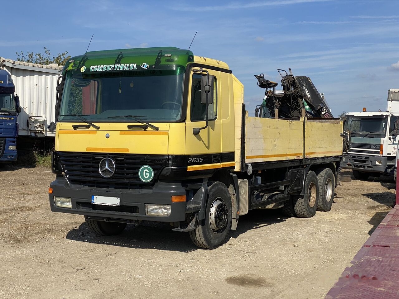 Mercedes-Benz Actros MP1 - Камион со платформа, Камион со кран: слика 4 Mercedes-Benz Actros MP1 - Камион со платформа, Камион со кран: слика 4