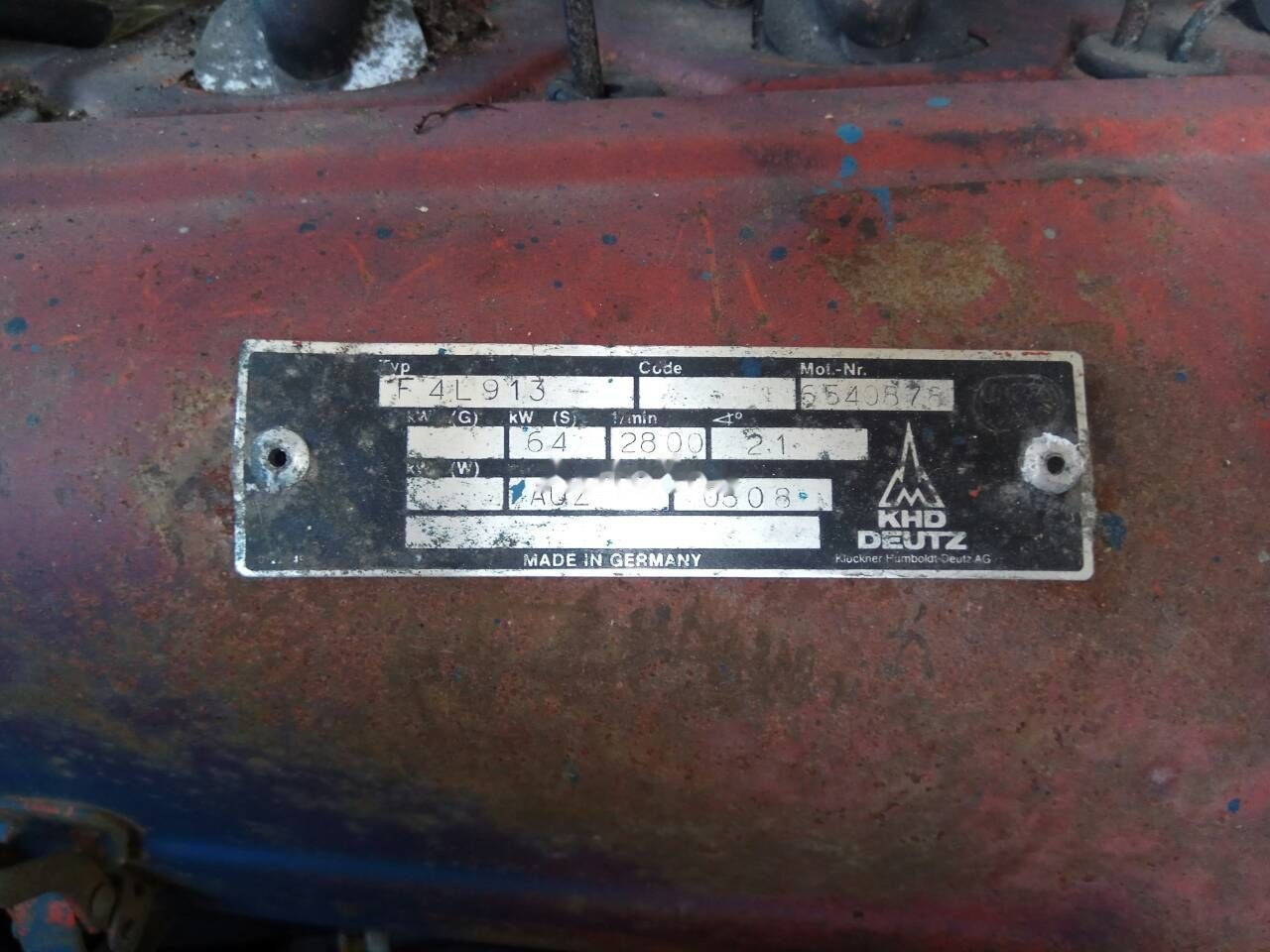 Deutz F4L913 Deutz - Мотор за Камион: слика 3 Deutz F4L913 Deutz - Мотор за Камион: слика 3