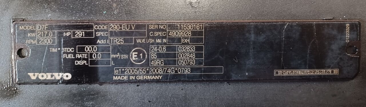 Volvo D7F 290 E5   Volvo FL - Мотор за Камион: слика 5 Volvo D7F 290 E5   Volvo FL - Мотор за Камион: слика 5