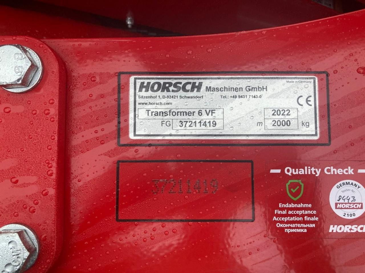 HORSCH TRANSFORMER6 VF - Опрема за обработка на почва: слика 5 HORSCH TRANSFORMER6 VF - Опрема за обработка на почва: слика 5