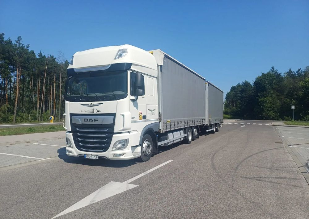 DAF XF 480 SUPER SPACE CAB / ZESTAW TANDEM PRZEJAZDOWY 120 M3 / SSC / ACC /EURO 6 - Камион со церада: слика 5 DAF XF 480 SUPER SPACE CAB / ZESTAW TANDEM PRZEJAZDOWY 120 M3 / SSC / ACC /EURO 6 - Камион со церада: слика 5