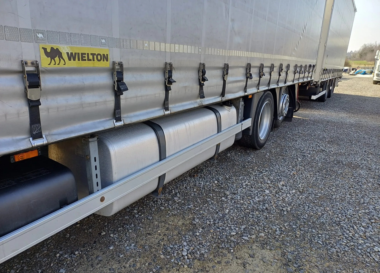 Камион со церада DAF XF 480 SUPER SPACE CAB / ZESTAW TANDEM PRZEJAZDOWY 120m3: слика 8