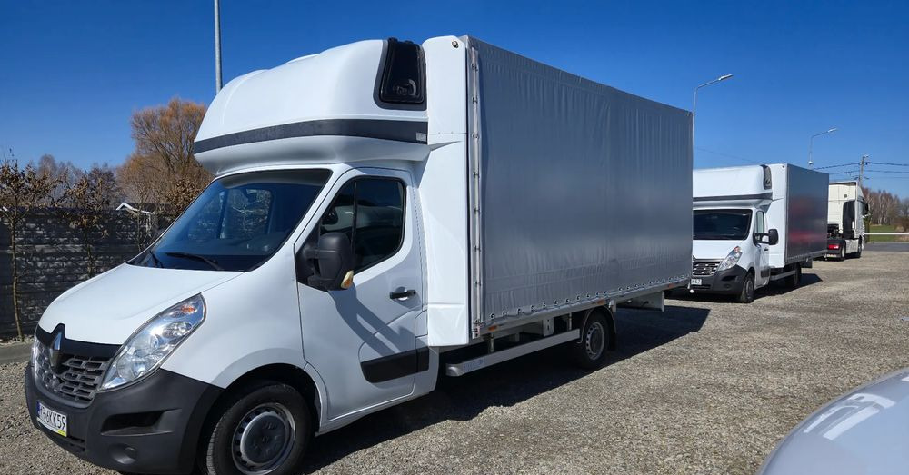 Renault Master 2x +zabudowa 12 palet-reg wysokości Spanie XXL - Комбе со церада: слика 1 Renault Master 2x +zabudowa 12 palet-reg wysokości Spanie XXL - Комбе со церада: слика 1