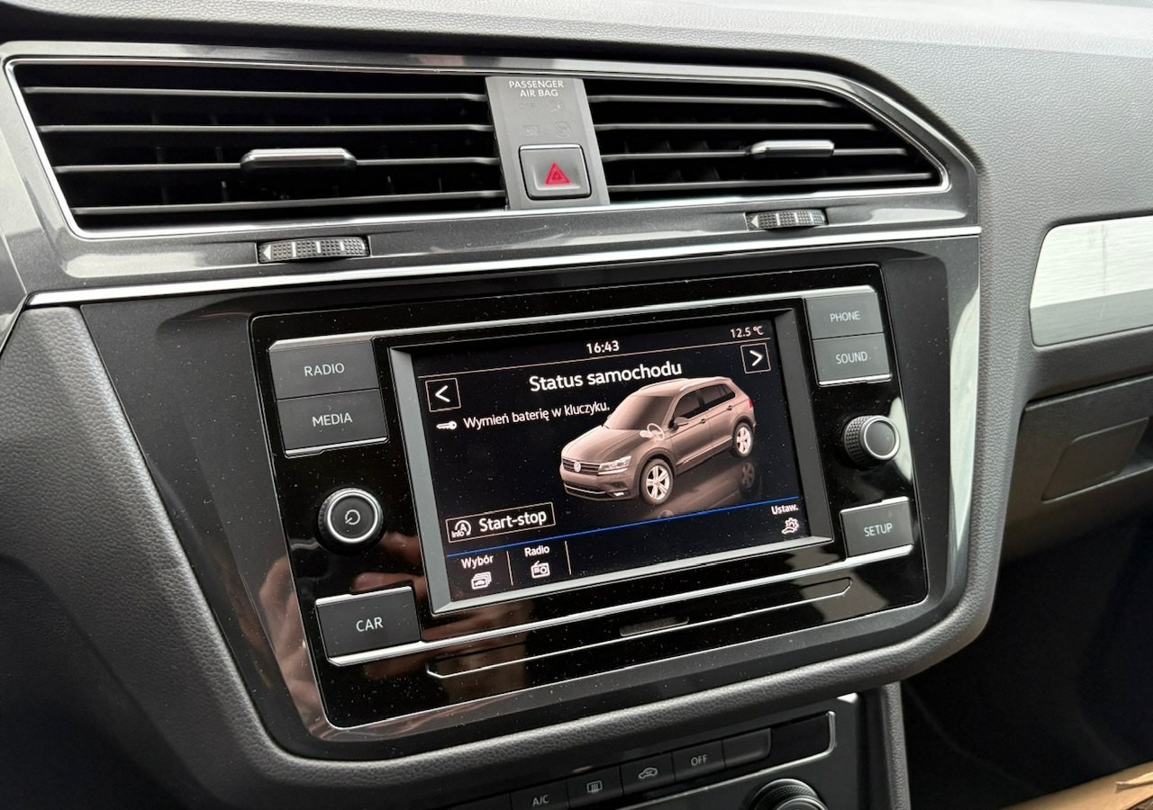 SUV Volkswagen Tiguan II 1,4TSI 150KM 65tyśkm 7osobowy Comfort Tempomat ACC Klima Alu 2018: слика 18