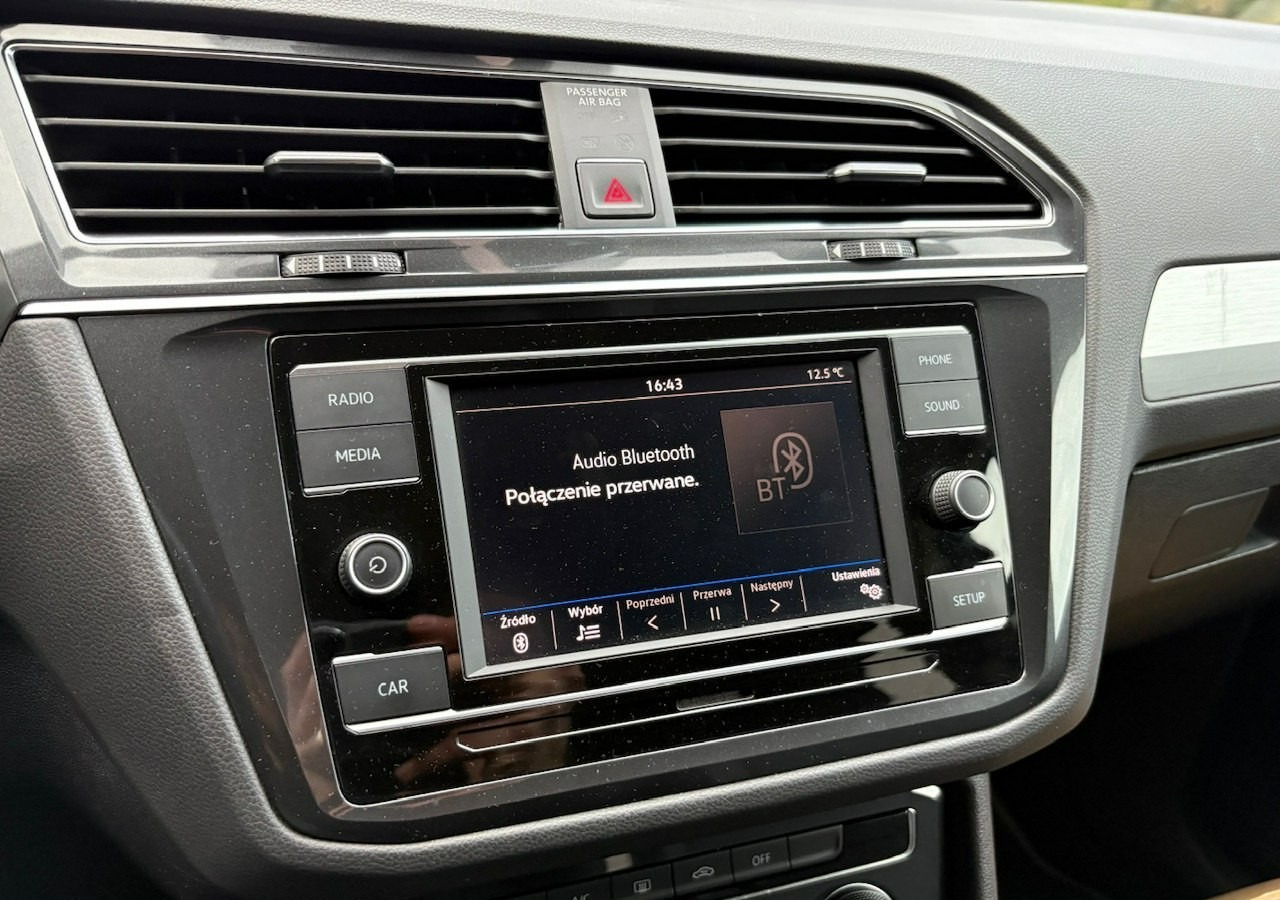 SUV Volkswagen Tiguan II 1,4TSI 150KM 65tyśkm 7osobowy Comfort Tempomat ACC Klima Alu 2018: слика 19