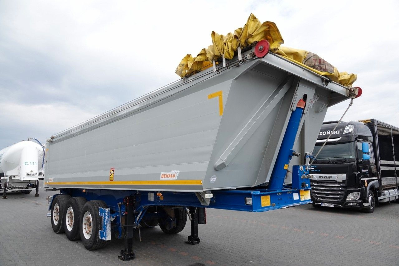 Кипер полуприколка Benalu WYWROTKA / 26 m3 / ALUMINIOWA / OŚ PODNOSZONA /: слика 8
