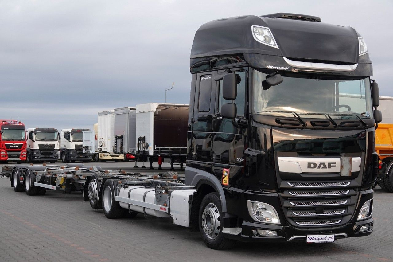 DAF XF 480 / BDF / ZESTAW TANDEM / 2019 / PO KONTRAK - Транспортер на контејнер/ Камион со променливо тело: слика 1 DAF XF 480 / BDF / ZESTAW TANDEM / 2019 / PO KONTRAK - Транспортер на контејнер/ Камион со променливо тело: слика 1