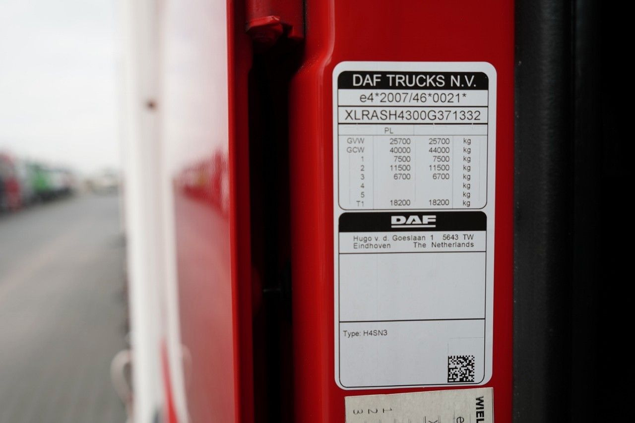 Камион со церада DAF XF 480 / ZESTAW TANDEM / 120 M3 / PRZEJAZDOWY /: слика 46