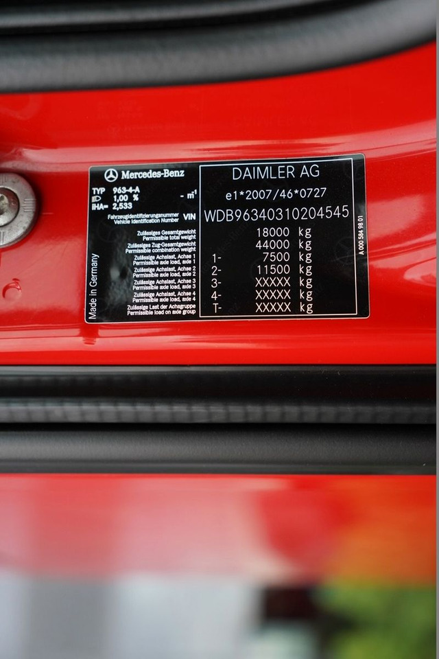 Камион влекач Mercedes-Benz ACTROS 1845 / HYDRAULIKA / NISKA KABINA / EURO: слика 17