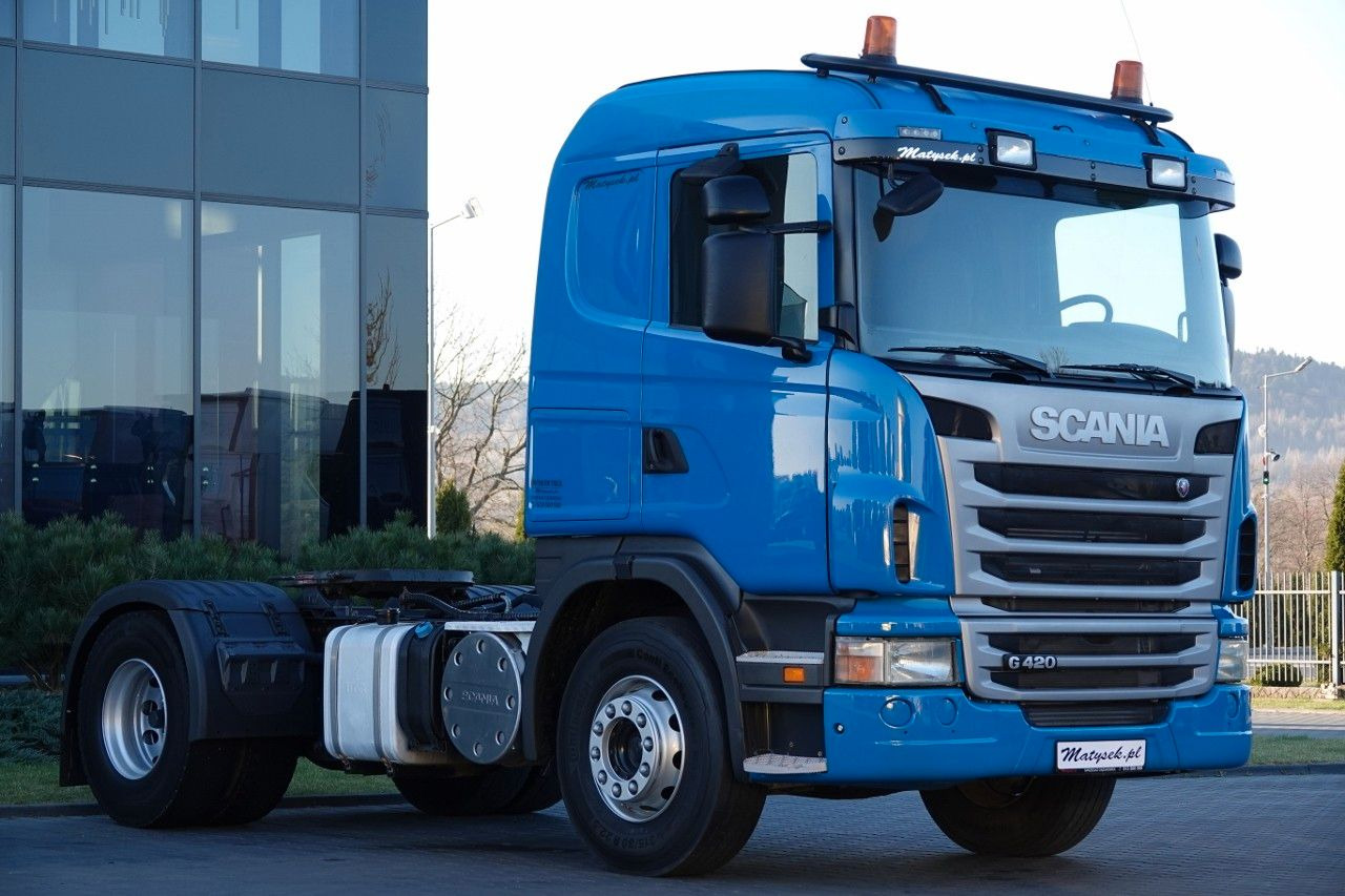 Scania G 420 / RETARDER / HYDRAULIKA / NISKA KABINA / Scania G 420 / RETARDER / HYDRAULIKA / NISKA KABINA / E - Камион влекач: слика 1 Scania G 420 / RETARDER / HYDRAULIKA / NISKA KABINA / Scania G 420 / RETARDER / HYDRAULIKA / NISKA KABINA / E - Камион влекач: слика 1