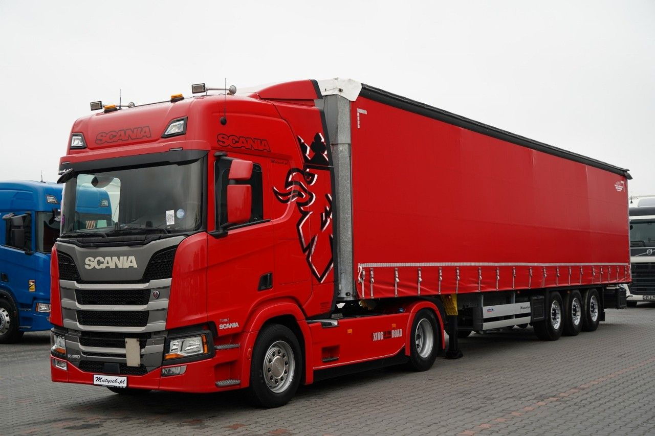 Scania R 450 / ZESTAW / + SCHMITZ / FIRANKA STANDARD / - Камион влекач: слика 1 Scania R 450 / ZESTAW / + SCHMITZ / FIRANKA STANDARD / - Камион влекач: слика 1