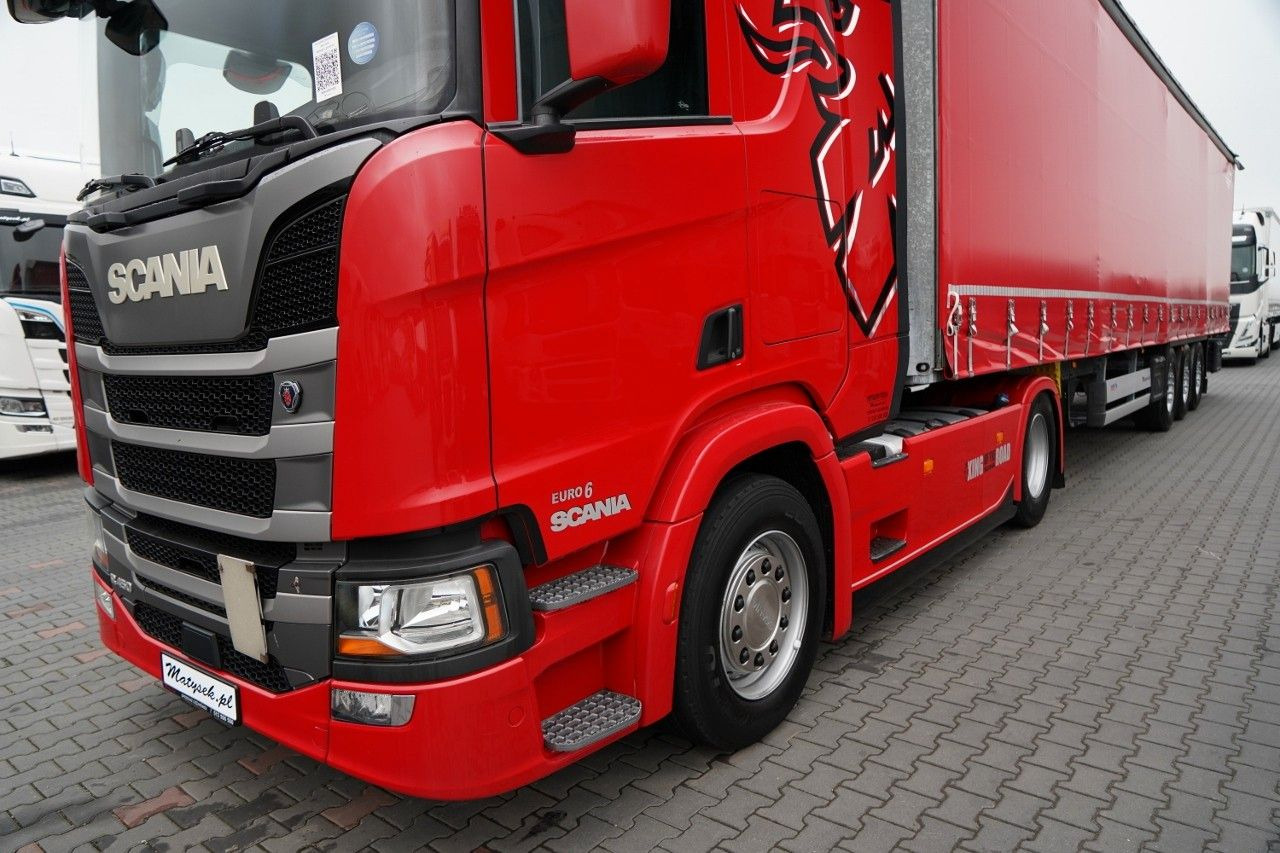Камион влекач Scania R 450 / ZESTAW / + SCHMITZ / FIRANKA STANDARD /: слика 6
