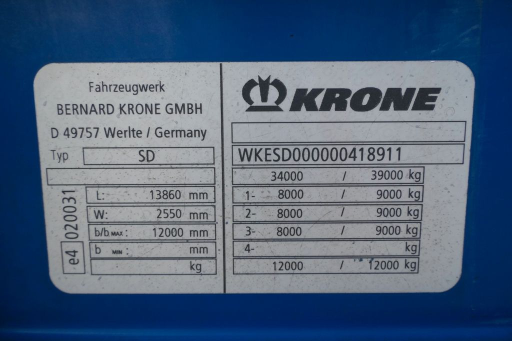 Полуприколка со церада Krone FIRANKA / STANDARD / SAF / SPROWADZONA Krone FIRANKA / STANDARD / SAF / SPROWADZONA: слика 19 Полуприколка со церада Krone FIRANKA / STANDARD / SAF / SPROWADZONA Krone FIRANKA / STANDARD / SAF / SPROWADZONA: слика 19