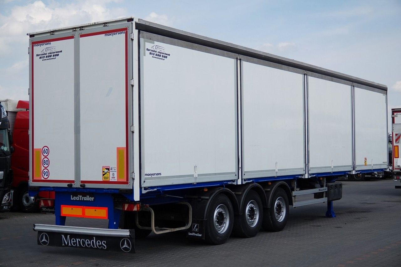 LeciTrailer KONTENER / KOFFER / OTWIERANE BOKI / MOCNA PODŁO - Полуприколка ладилник: слика 2 LeciTrailer KONTENER / KOFFER / OTWIERANE BOKI / MOCNA PODŁO - Полуприколка ладилник: слика 2