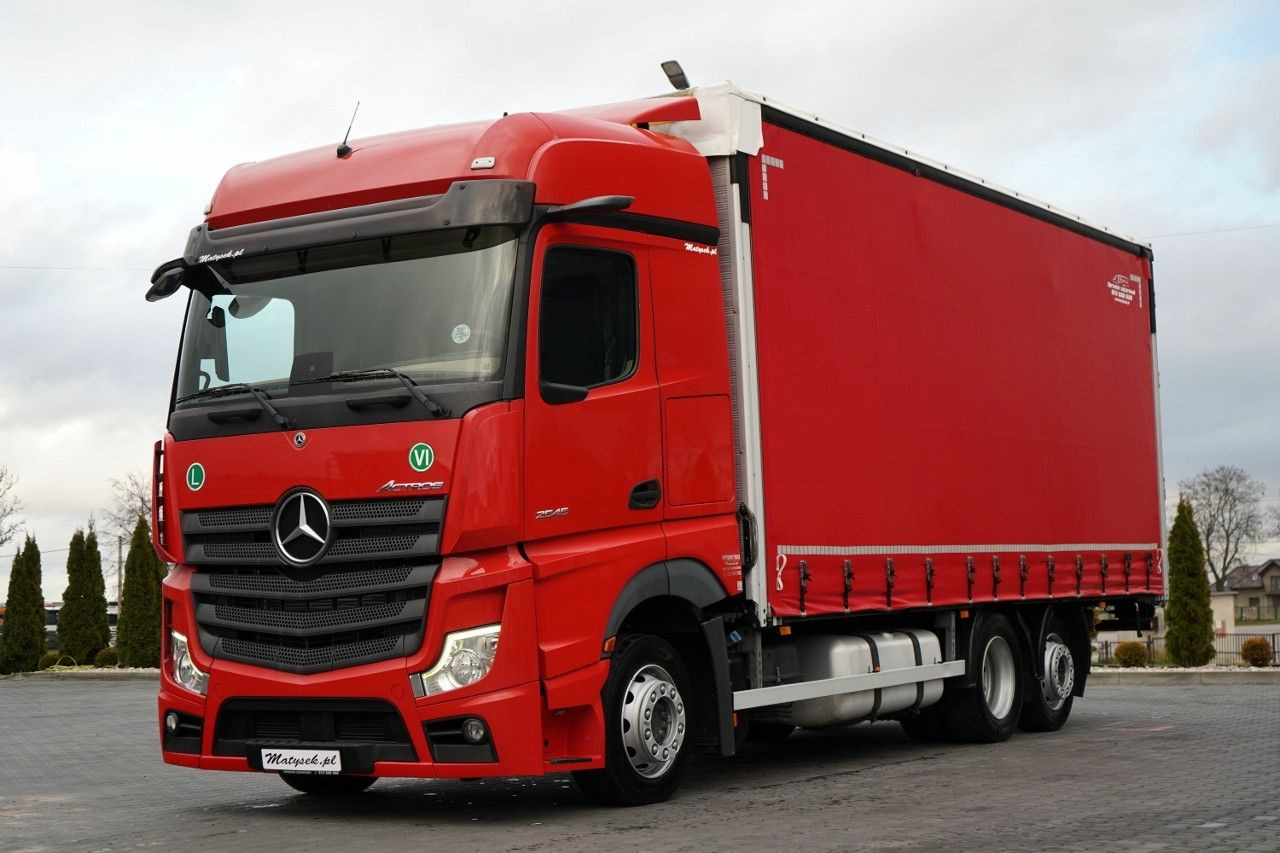 Mercedes-Benz ACTROS / 2545 / SOLÓWKA / 6x2 / I-PARK COOL / - Камион со церада: слика 1 Mercedes-Benz ACTROS / 2545 / SOLÓWKA / 6x2 / I-PARK COOL / - Камион со церада: слика 1