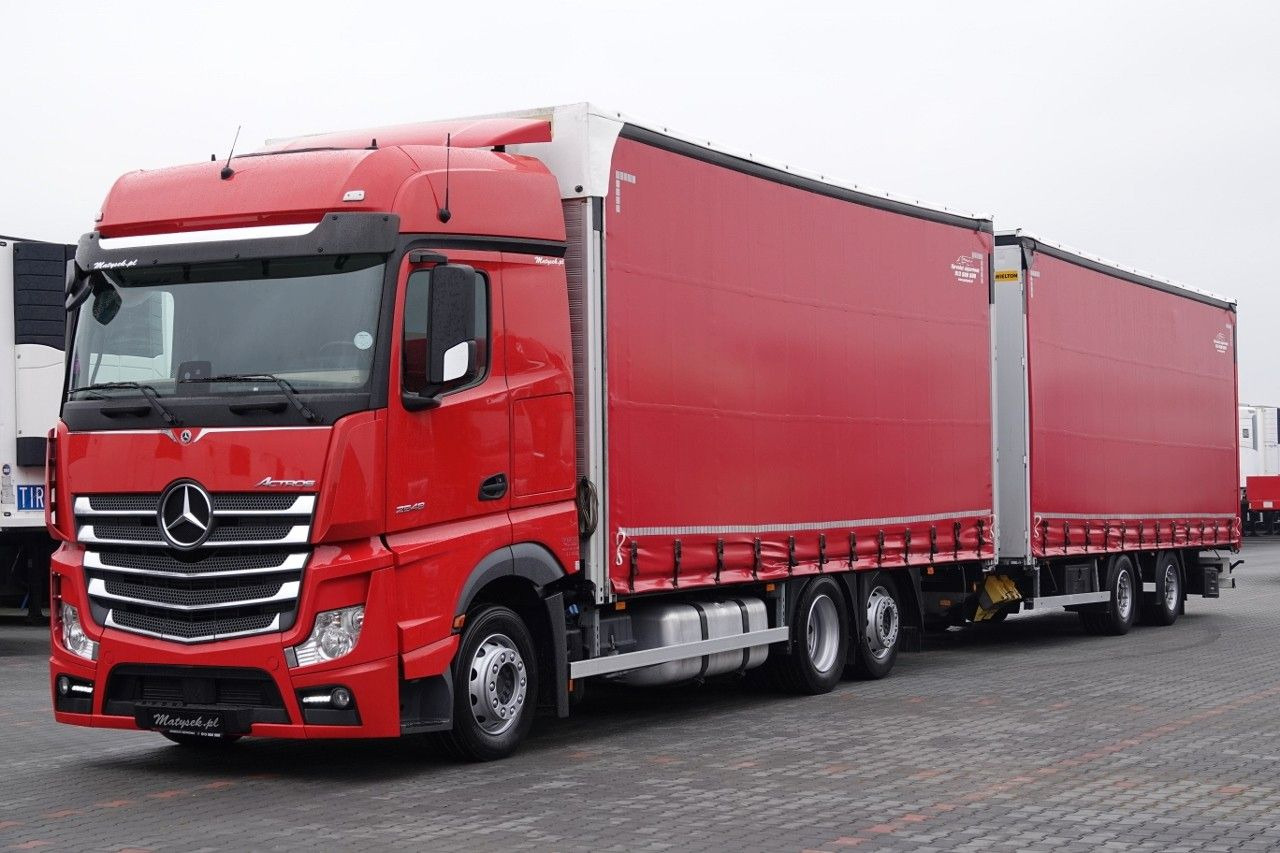 Mercedes-Benz ACTROS 2548 / ZESTAW TANDEM 120 M3 / PRZEJAZDOWY - Камион со церада: слика 5 Mercedes-Benz ACTROS 2548 / ZESTAW TANDEM 120 M3 / PRZEJAZDOWY - Камион со церада: слика 5