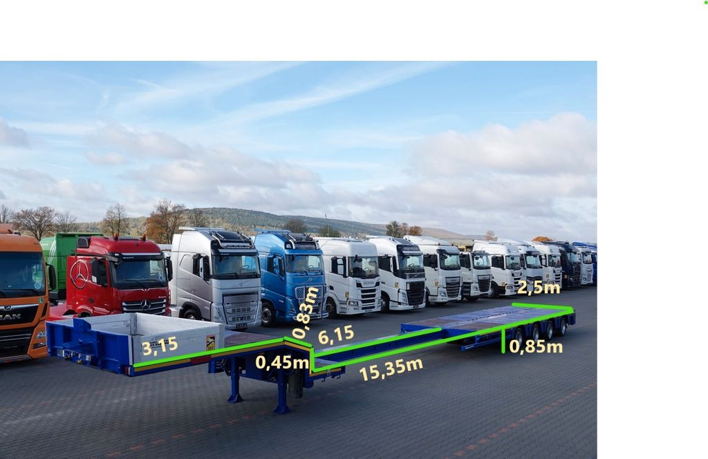 Nooteboom NISKOPODWOZIE / ROZCIĄGANA / 4 OSIOWA / OSIE SKR - Полуприколка за низок утовар: слика 2 Nooteboom NISKOPODWOZIE / ROZCIĄGANA / 4 OSIOWA / OSIE SKR - Полуприколка за низок утовар: слика 2