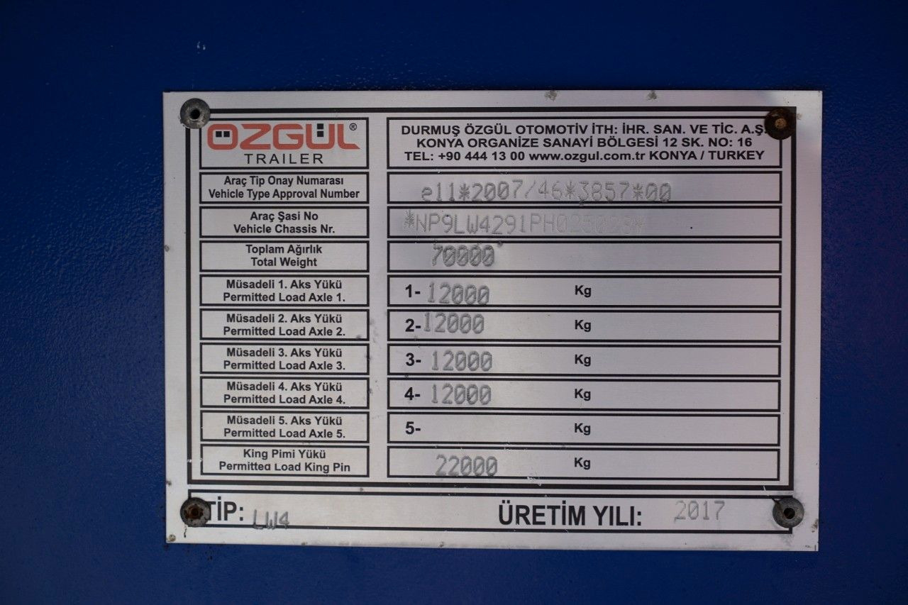 Полуприколка за низок утовар OZGUL  NACZEPA LAWETA / LW4 / NISKOPODWOZIOWA: слика 19