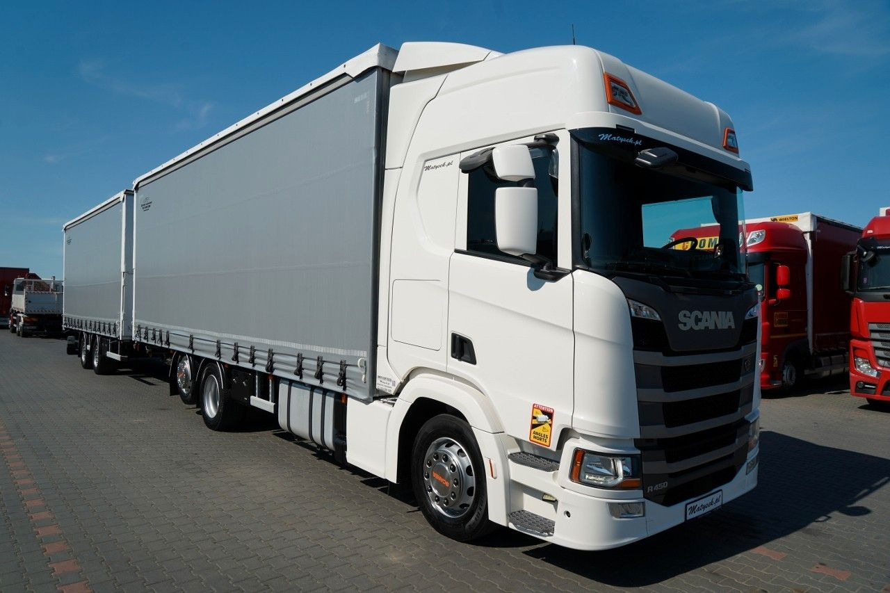 Scania R 450 / ZESTAW TANDEM 120 M3 / PRZEJAZDOWY / OŚ - Камион со церада: слика 5 Scania R 450 / ZESTAW TANDEM 120 M3 / PRZEJAZDOWY / OŚ - Камион со церада: слика 5