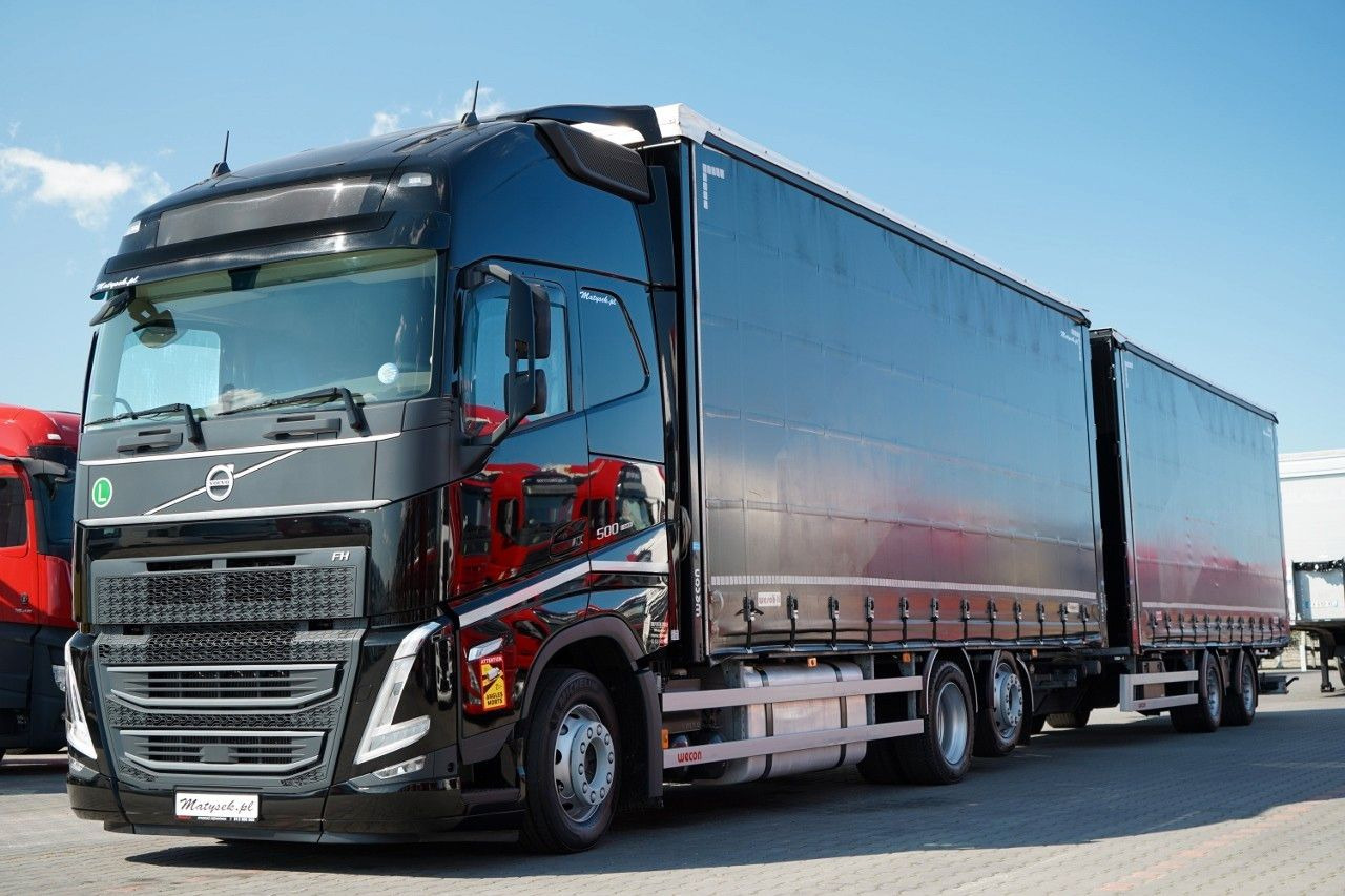 Volvo FH 500 / I-SAVE / XL / ZESTAW TANDEM PRZEJAZDOWY - Камион со церада: слика 2 Volvo FH 500 / I-SAVE / XL / ZESTAW TANDEM PRZEJAZDOWY - Камион со церада: слика 2