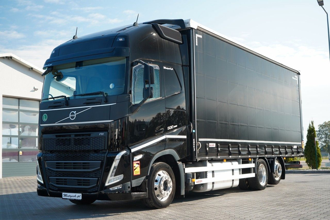 Volvo FH 500 / MEGA / ZESTAW TANDEM PRZEJAZDOWY 120 M3 - Камион со церада: слика 1 Volvo FH 500 / MEGA / ZESTAW TANDEM PRZEJAZDOWY 120 M3 - Камион со церада: слика 1