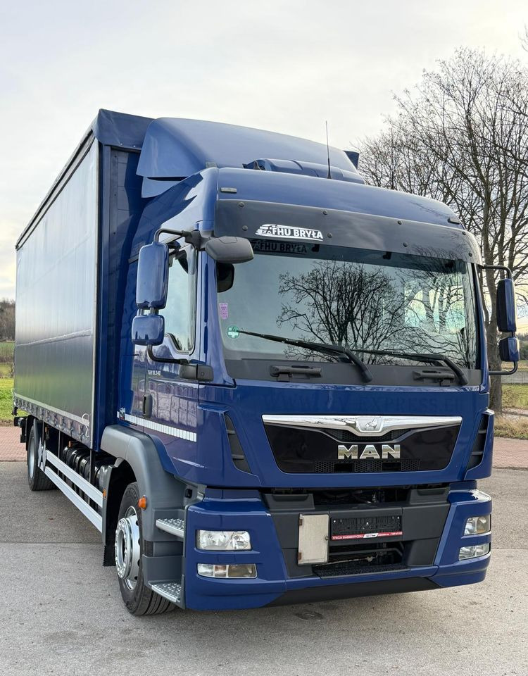 MAN TGM 18.340 / FIRANKA / SPROWADZONY / 9100 ŁADOWNOŚĆ / 18 PALET / E6 / WINDA / - Камион со церада: слика 3 MAN TGM 18.340 / FIRANKA / SPROWADZONY / 9100 ŁADOWNOŚĆ / 18 PALET / E6 / WINDA / - Камион со церада: слика 3