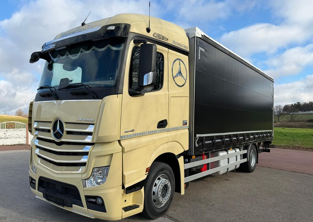 Mercedes-Benz ACTROS 1846 / FIRANKA / WINDA / 18 EUROPALET / AUTOMAT / Z NIEMIEC / 2019 / PRZEBIEG 370 TYŚ KM - Камион со церада: слика 1 Mercedes-Benz ACTROS 1846 / FIRANKA / WINDA / 18 EUROPALET / AUTOMAT / Z NIEMIEC / 2019 / PRZEBIEG 370 TYŚ KM - Камион со церада: слика 1